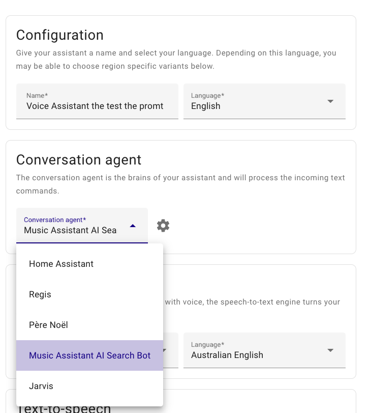 GPT-powered music search engine on a local voice assistant